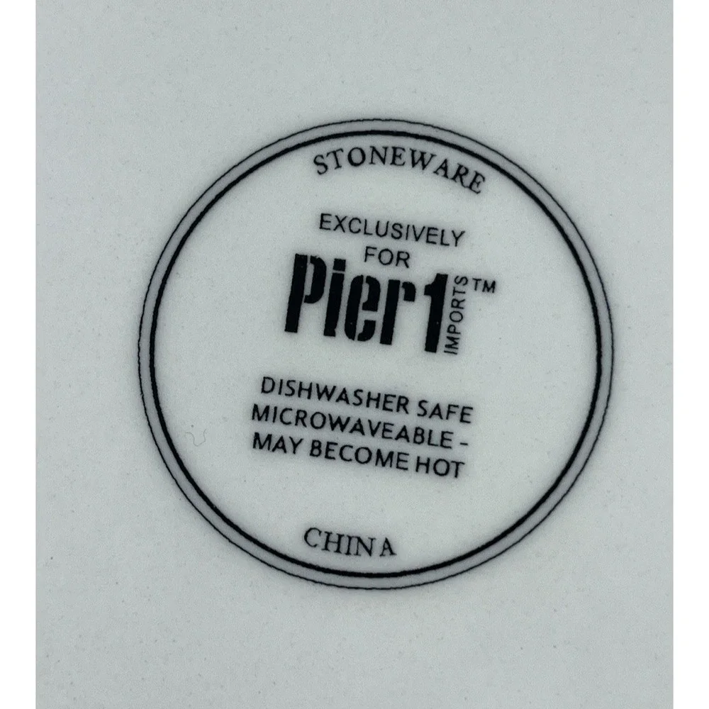 Pier 1 Stoneware Set of 4 Salad Plates 8.5